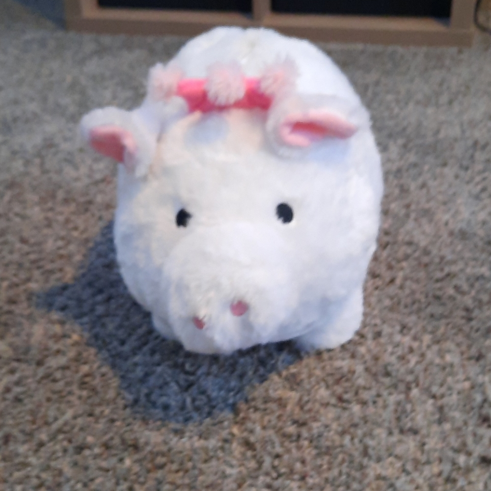 Fluffy piggy bank